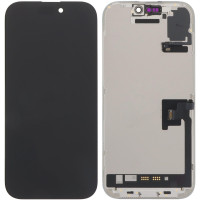 Дисплей с сенсорным экраном (модуль) iPhone 16 Pro, черный, Soft 1:1 DD, AAA
