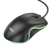Мышь проводная Hoco GM19 RGB, Black