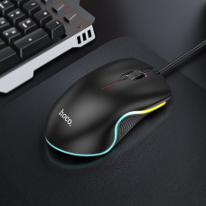 Мышь проводная Hoco GM19 RGB, Black