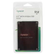 Накопитель SSD диск Apacer AS350X 512GB 2.5" 7mm SATAIII 3D NAND 