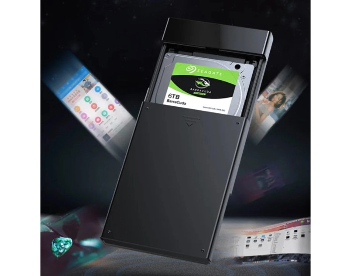Зовнішній кишеня для накопичувача UGREEN US221 2.5 Inch Hard Drive Box (UGR-30847)
