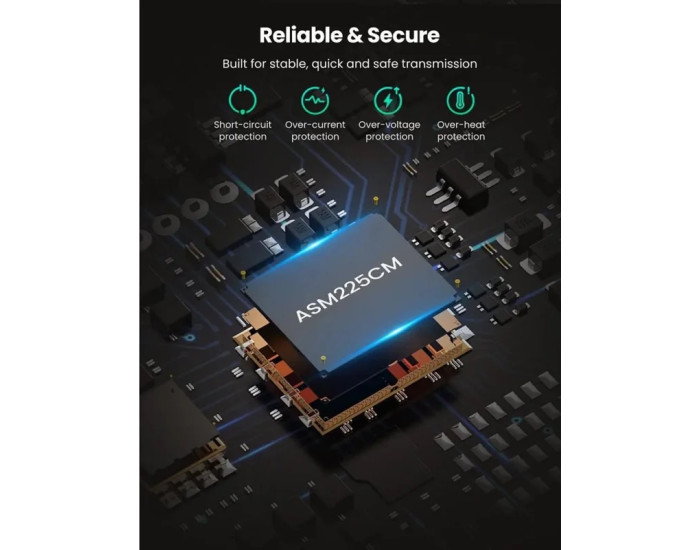 Зовнішній кишеня для накопичувача UGREEN CM321 USB-A to 2.5-Inch SATA Converter 50cm (UGR-70609)