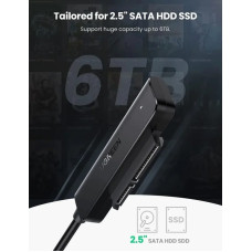Внешний карман для накопителя UGREEN CM321 USB-A to 2.5-Inch SATA Converter 50cm (UGR-70609)