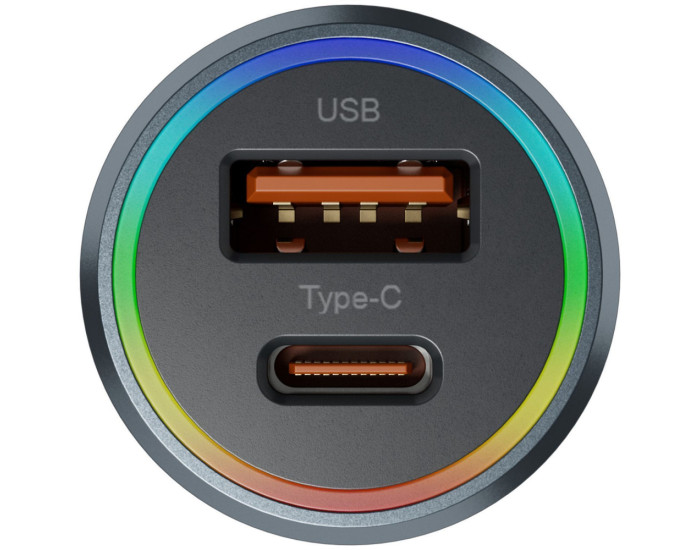 Автомобильное зарядное устройство Proove Double Energy Plus 53W (Type-C + Type-C)
