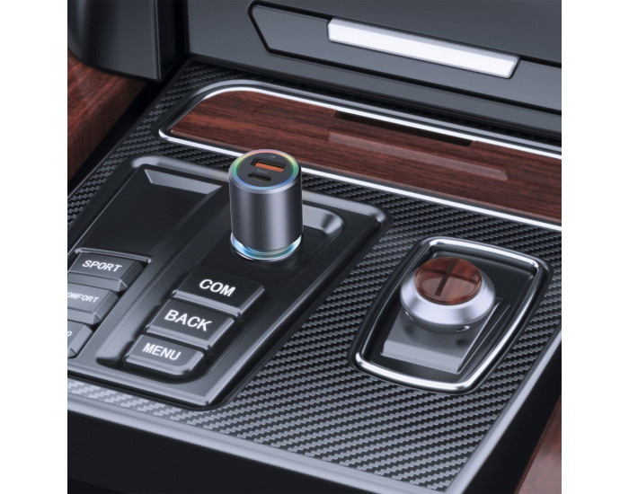 Автомобильное зарядное устройство Proove Double Energy Plus 53W (Type-C + Type-C)