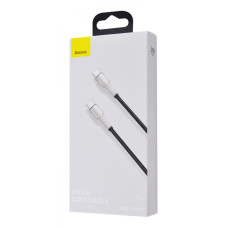 Кабель USB-C Baseus Cafule Metal Type-C to Type-C 100W (1m) (CATJK-C01) Black