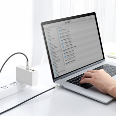 Кабель USB-C Baseus Cafule Metal Type-C to Type-C 100W (1m) (CATJK-C01) Black