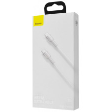 Кабель USB-C Baseus Cafule Metal Type-C to Type-C 100W (2m) (CATJK-D02) White 