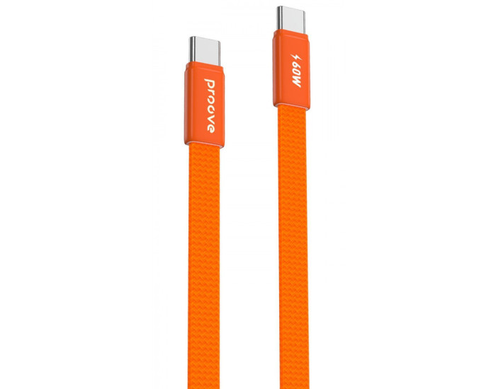 Кабель Proove Airline Type-C to Type-C (60W/1m) оранжевый