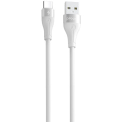 Кабель Proove Soft Silicone USB to Type-C (3A/2m) белый