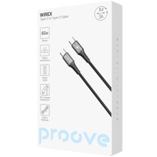 Кабель Proove Wirex Type-C to Type-С (60W/1m) черный