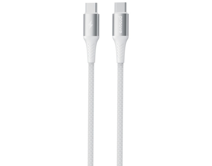 Кабель Proove Wirex Pro Type-C to Type-С (100W/1m) белый