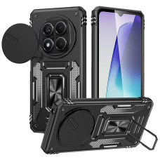 Чохол-Ударостійкий Camshield Army Ring Xaiomi Redmi Note 14 Pro 4G/5G /Poco X7, чорний