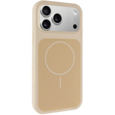 Чехол-силикон Silk Duo Color with MagSafe iPhone 17 Pro Max, античный белый