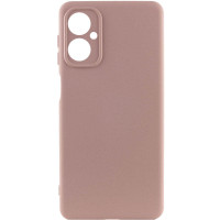 Чехол-силикон GETMAN Liquid Silk Full Camera Motorola Moto G14, розовый песок