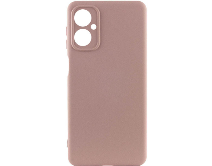 Чехол-силикон GETMAN Liquid Silk Full Camera Motorola Moto G14, розовый песок