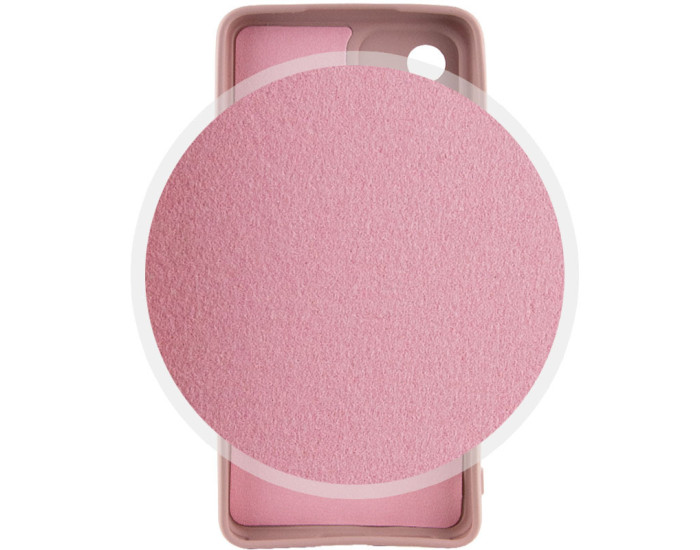 Чехол-силикон GETMAN Liquid Silk Full Camera Motorola Moto G14, розовый песок