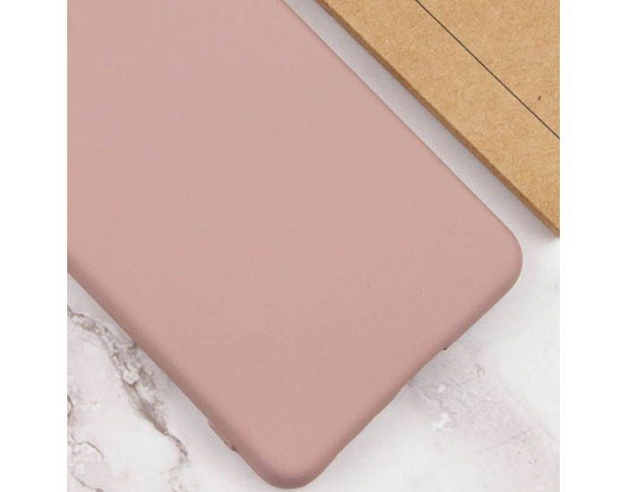 Чехол-силикон GETMAN Liquid Silk Full Camera Motorola Moto G14, розовый песок