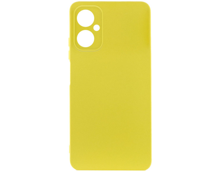 Чехол-силикон GETMAN Liquid Silk Full Camera Motorola Moto G14, ярко-желтый
