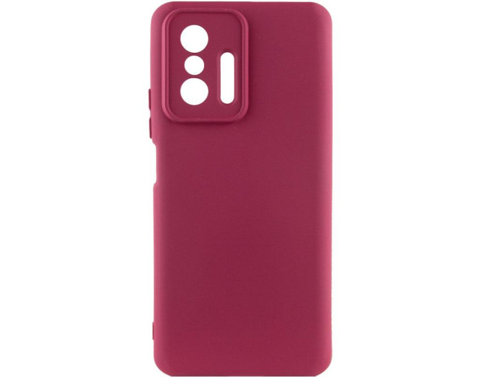 Чохол-силікон Ummi Lakshmi Full Camera Xiaomi 11T /11T Pro (Бордовий / Marsala)