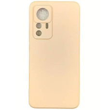 Чохол-силікон Smtt (с мікрофіброю) Xiaomi 12T /12T Pro, Pink sand