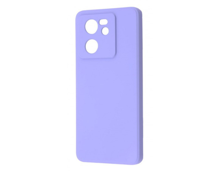 Чохол-силікон Smtt (с мікрофіброю) Xiaomi 13T/13T Pro, бузковий
