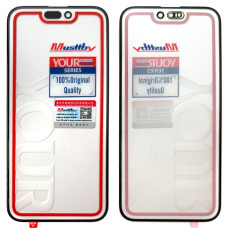 Стекло фронтальное c OCA-пленкой iPhone 16 Pro Max, черное без рамки, Musttby