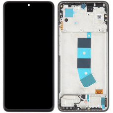 Дисплей з сенсорним екраном (модуль) Xiaomi Redmi Note 13 4G, чорний з рамкою, переклеювання