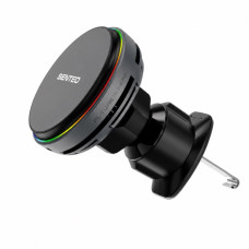 Автодержатель с безпроводной зарядкой SENTEO M3 Qi2 magnetic wireless charging car holder 15W, Silver (в дефлектор)