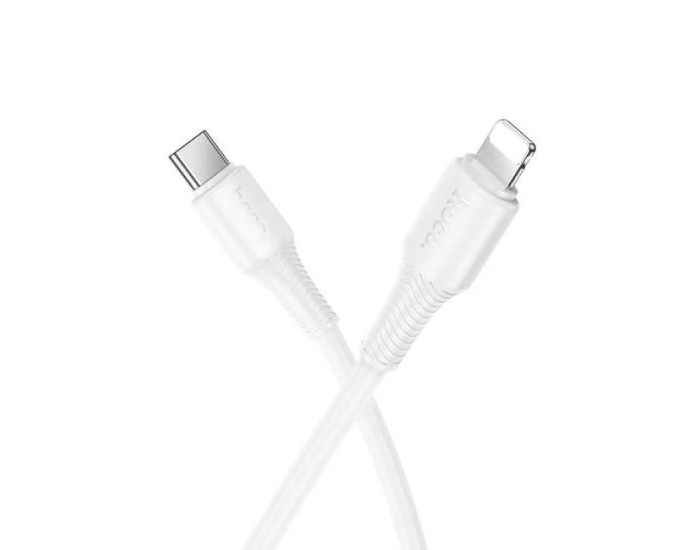 Кабель USB Hoco X120 Beneficio charging Type-C to Lightning (27W/1m) белый