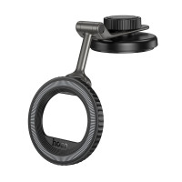 Автодержатель Hoco H77 View folding magnetic ring car holder (center console) черный