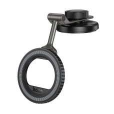 Автодержатель Hoco H77 View folding magnetic ring car holder (center console) черный