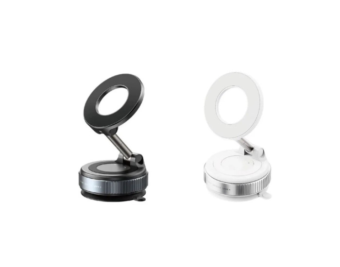 Автотримач XO C169 + Vacuum suction cup locking magnetic suction bracket (with magnet ring) чорний