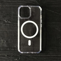 Чохол-силікон EVO Clear MagSafe iPhone 15 Pro Max, Прозорий