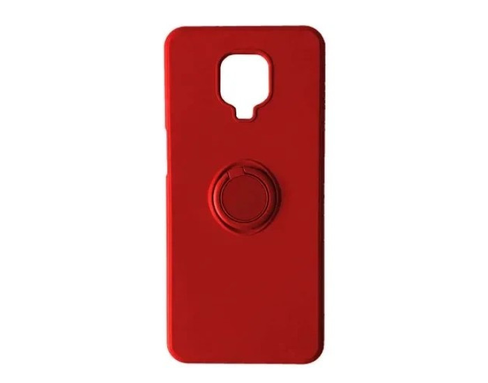 Чохол-силікон Ring Case Xiaomi Redmi Note 9S/9 Pro, Red