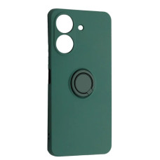Чохол-силікон Ring Case Xiaomi Redmi 13C /Poco C65, армійський-зелений