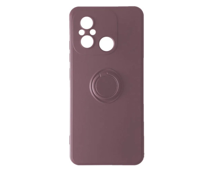 Чохол-силікон Ring Case Xiaomi Redmi 12C, Cherry purple