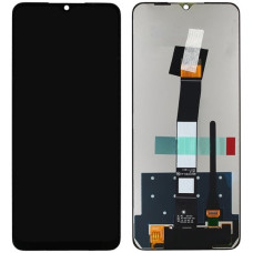 Дисплей з сенсорним екраном (модуль) Xiaomi Redmi 10C / Poco C40, чорний, переклеювання