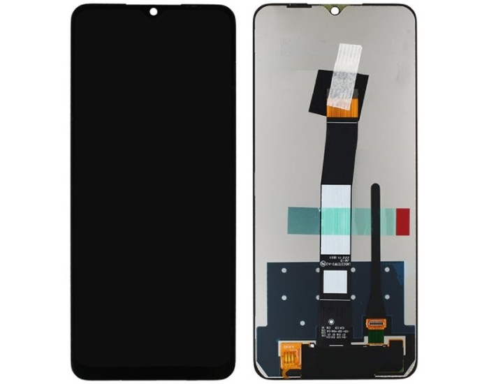 Дисплей з сенсорним екраном (модуль) Xiaomi Redmi 10C / Poco C40, чорний, переклеювання