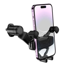 Автодержатель Hoco H66 Gamble gravity linkage car holder (air outlet) черный