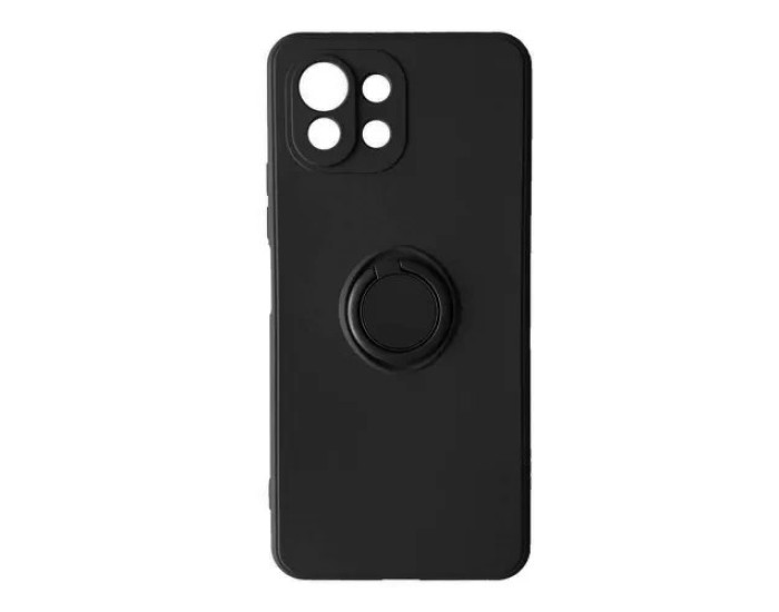Чохол-силікон Ring Case Xiaomi Mi11 Lite 5G/11 Lite NE, Black