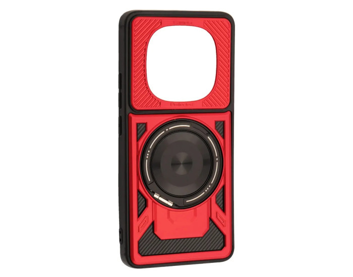 Чохол-силікон Protective Ring MagSafe Xiaomi Redmi Note 14 Pro 4G, Red
