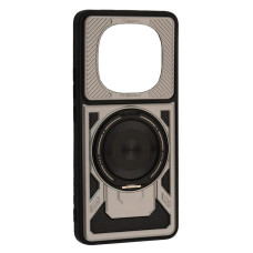 Чехол-силикон Protective Ring MagSafe Xiaomi Redmi Note 14 Pro 4G, Space gray