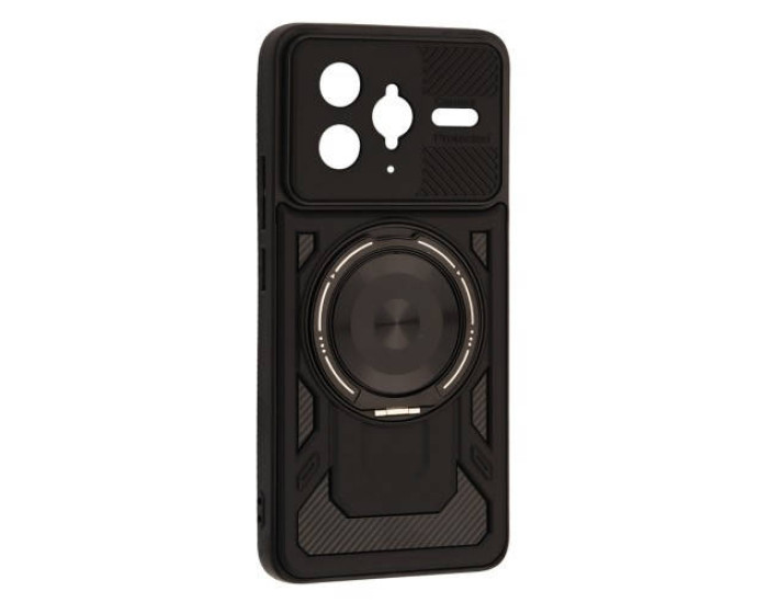 Чохол-силікон Protective Ring Magsafe Xiaomi Poco F7 Ultra, Black