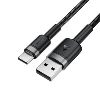 Кабель USB Acefast C22-04 Aluminum alloy USB to Type-C (3A/1.2m) черный