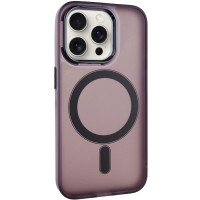 Чохол-силікон TPU+PC Lily with MagSafe iPhone 14 Pro, Темно-Фіолетовий