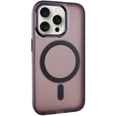 Чохол-силікон TPU+PC Lily with MagSafe iPhone 14 Pro, Темно-Фіолетовий