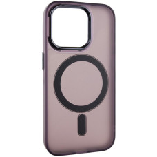 Чохол-силікон TPU+PC Lily with MagSafe iPhone 14 Pro, Темно-Фіолетовий