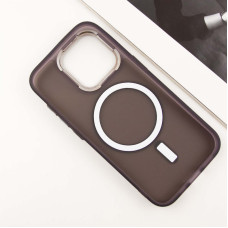 Чохол-силікон TPU+PC Lily with MagSafe iPhone 14 Pro, Темно-Фіолетовий