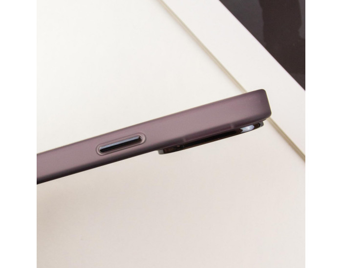 Чохол-силікон TPU+PC Lily with MagSafe iPhone 14 Pro, Темно-Фіолетовий